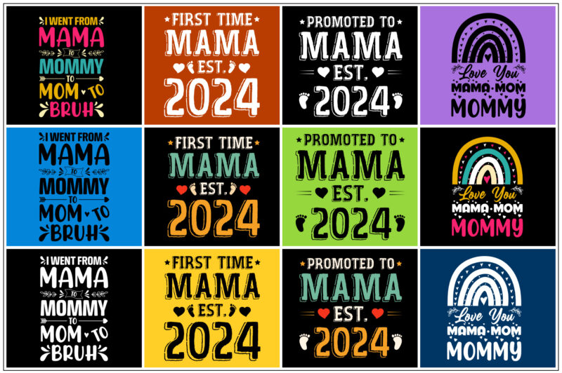 Mama Mothers Day T-Shirt Design Bundle