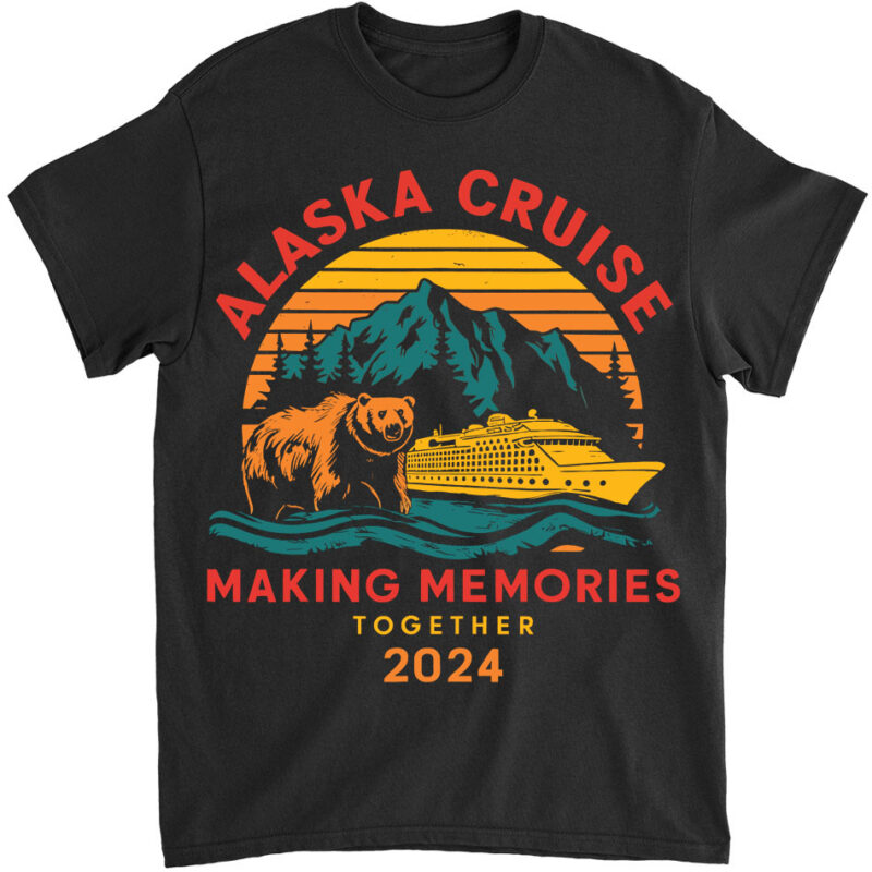 Matching Family Friends and Group Alaska Cruise 2024 T-Shirt ltsp png file