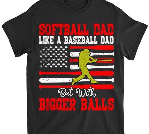 Mens softball dad like a baseball dad definition on back t-shirt ltsp