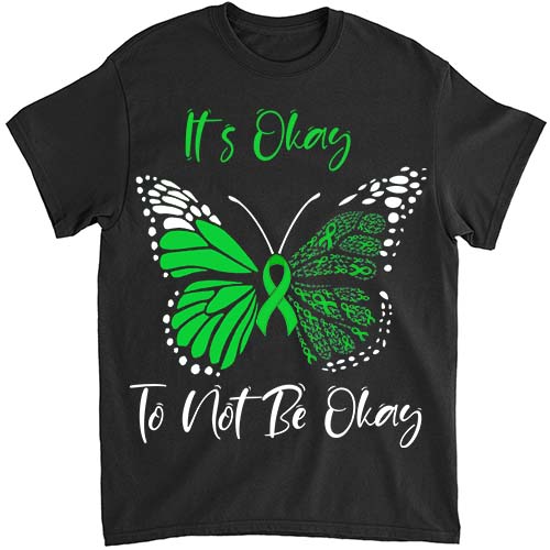 Mental Health Awareness Sunflower Its Okay To Not Be Okay T-Shirt ltsp