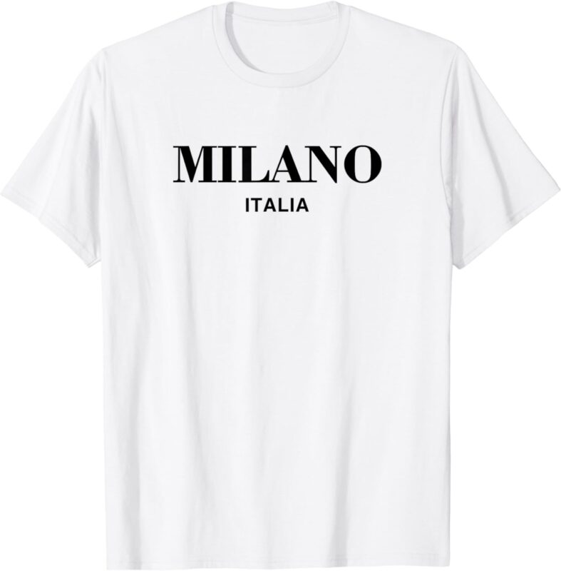 Milano Italia Retro Preppy Italy Womens Girls Milan Souvenir T-Shirt