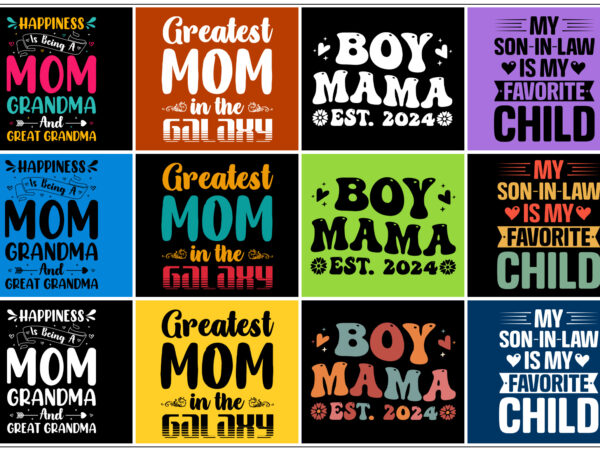 Mom mama t-shirt design bundle