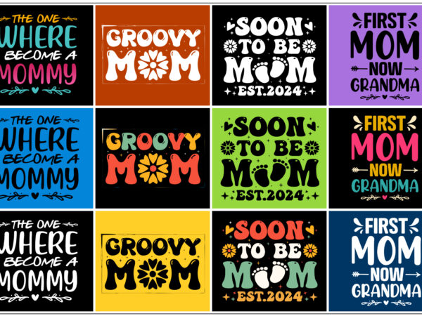 Mom mommy mother’s day t-shirt design bundle