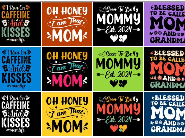 Mom mommy mother’s day t-shirt design bundle