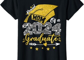 Mom Senior 2024 Proud Mom of a Class of 2024 Graduate Mother T-Shirt