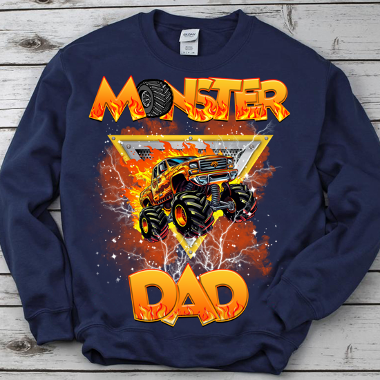 Monster Truck Dad Monster Truck Are My Jam Lovers Father_s Day T-Shirt PN LTSP