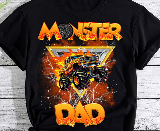 Monster truck dad monster truck are my jam lovers father_s day t-shirt pn ltsp