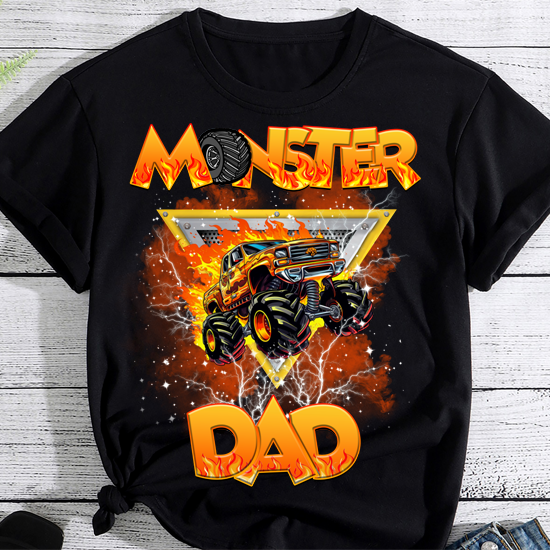 Monster Truck Dad Monster Truck Are My Jam Lovers Father_s Day T-Shirt PN LTSP