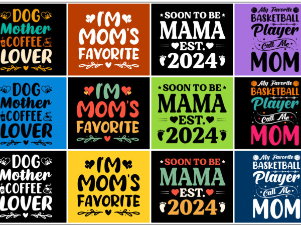 Mother’s day t-shirt design bundle