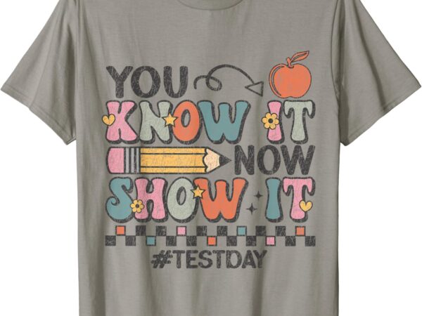 Motivation test day testing shirts for women teachers t-shirt