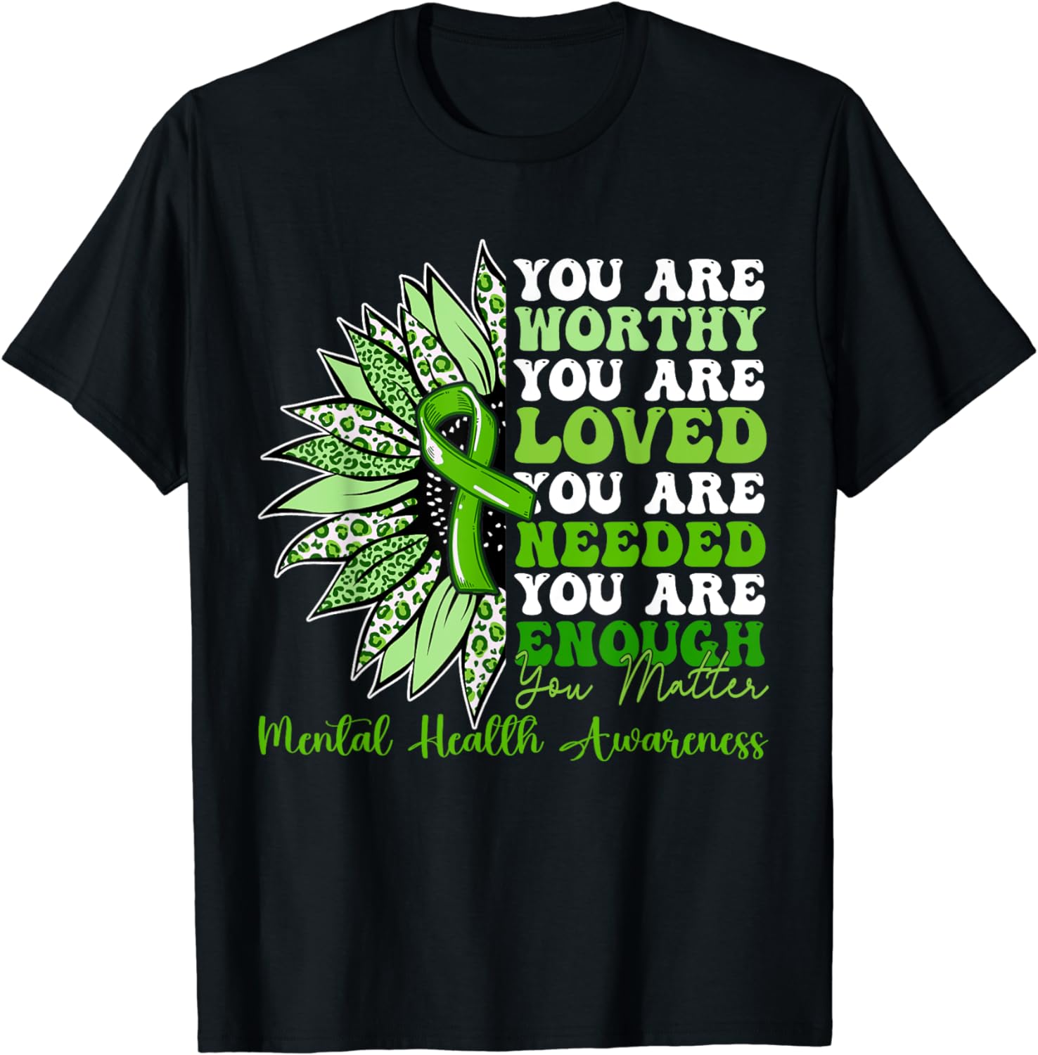 Motivational Support Warrior Mental Health Awareness Gifts T-Shirt ...