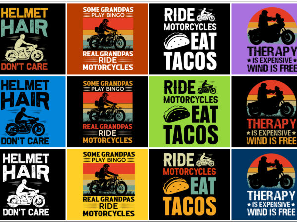 Motorcycle t-shirt design bundle