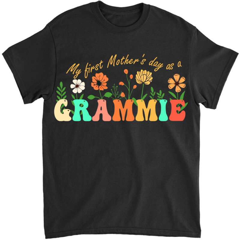 My first Mother_s day as a grammie 2024 Funny Mothers Day T-Shirt ltsp png file