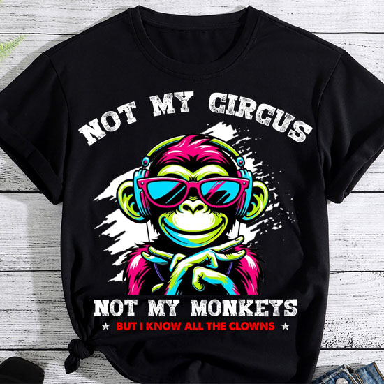 Not My Circus Not My Monkeys But I Know All The Clowns Men T-Shirt LTSP