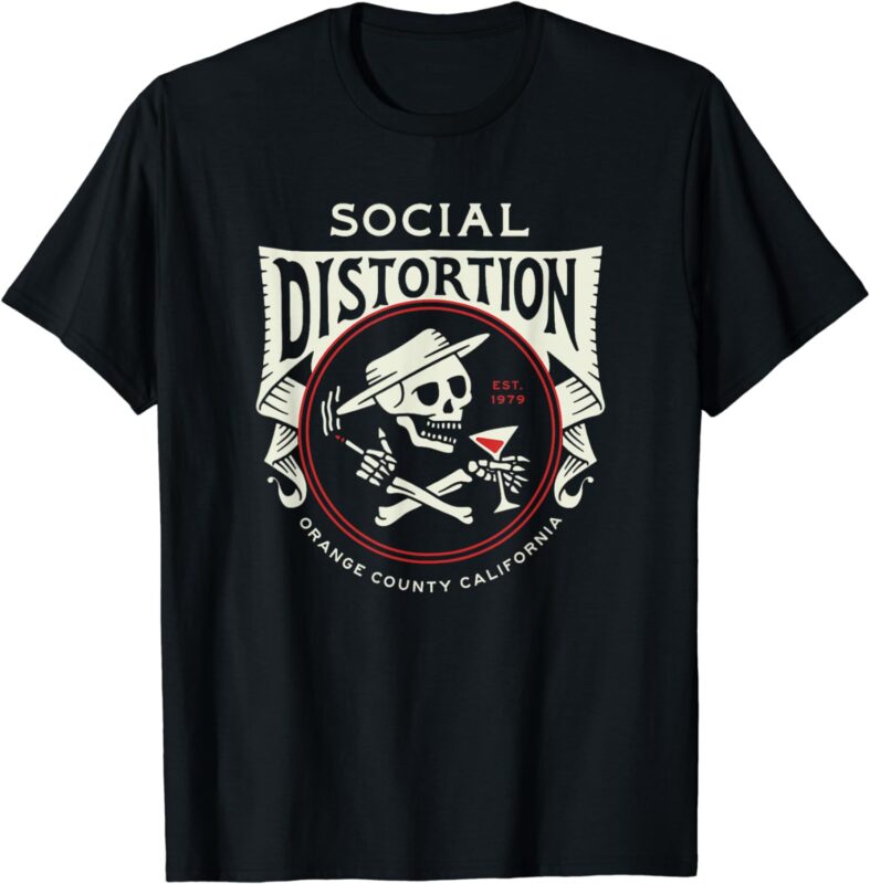 Official Social Distortion Skelly Circle T-Shirt