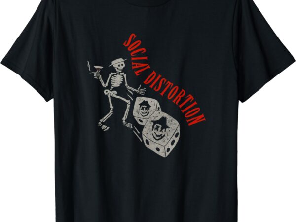 Official social distortion skelly dice t-shirt