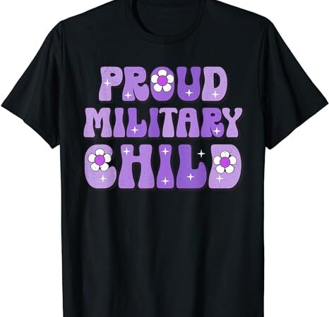 Purple up for military kids month of military child t-shirt