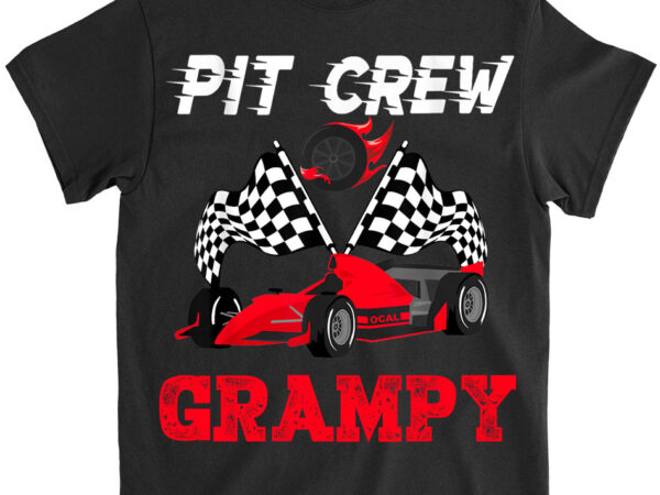 Race car birthday party racing family grampy pit crew t-shirt lts png file