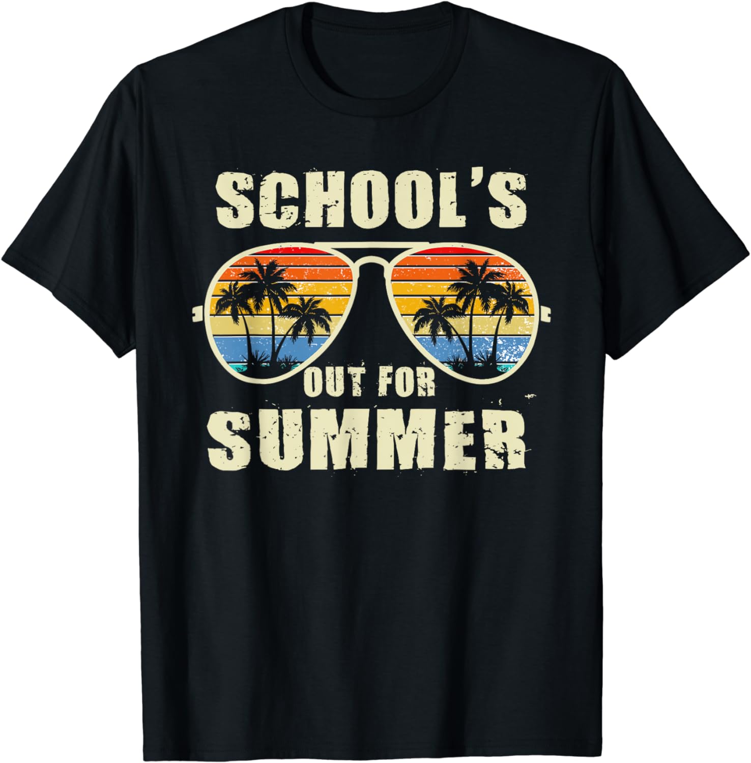 Retro Schools Out For Summer Last Day Of School Teacher Boy T-Shirt ...