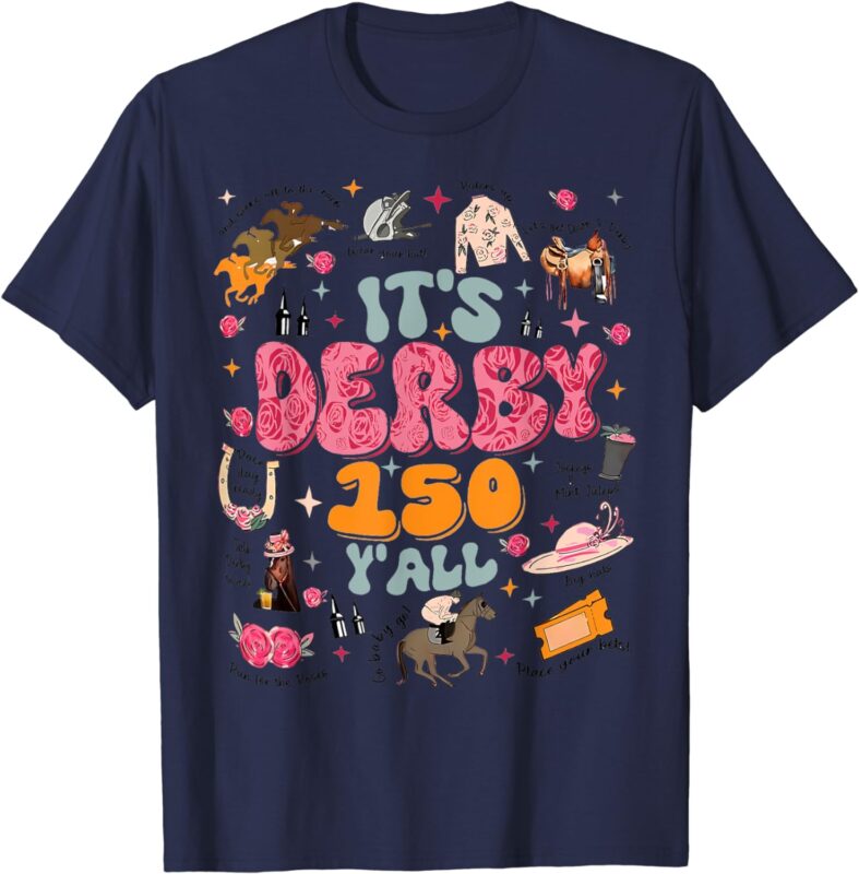 Retro Womens Mens Derby Day 2024 150Th Horse Race Day KY T-Shirt