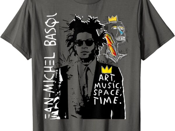 Space time art music rockstar nyc artists basquiats portrait t-shirt