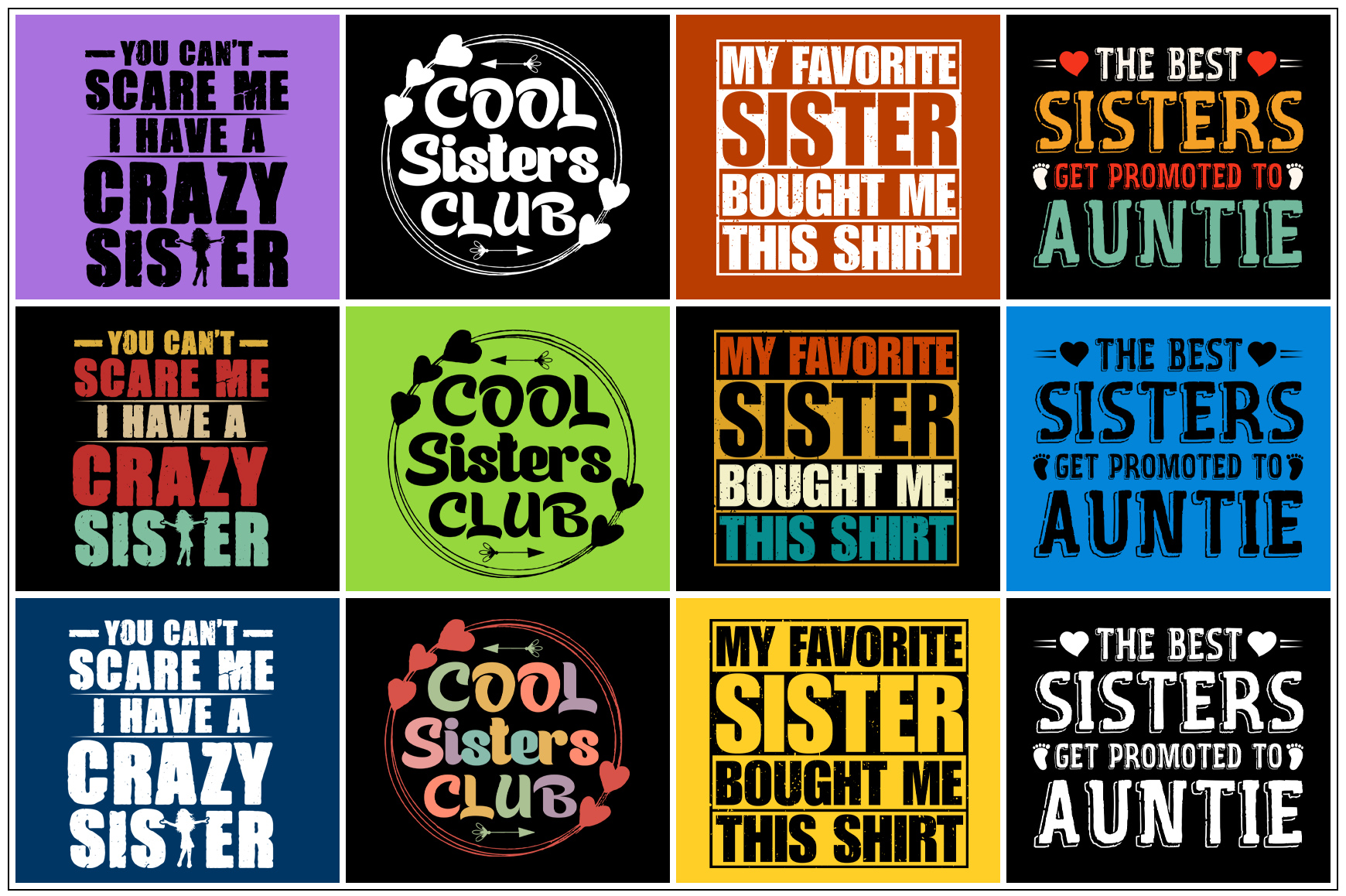 Sister,Sister TShirt,Sister TShirt Design,Sister TShirt Design Bundle ...