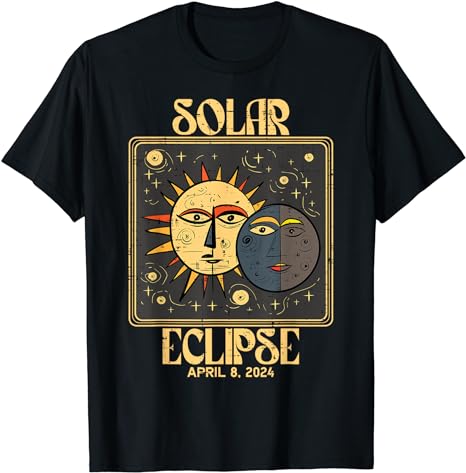 Solar Eclipse Tarot April 8 2024 Totality Women Men Kids T-Shirt