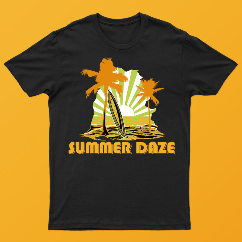 Summer Daze | Cool Summer T-Shirt Design For Sale!!