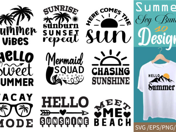 Summer t-shirt bundle, retro summer bundle summer svg bundle, retro summer bundle