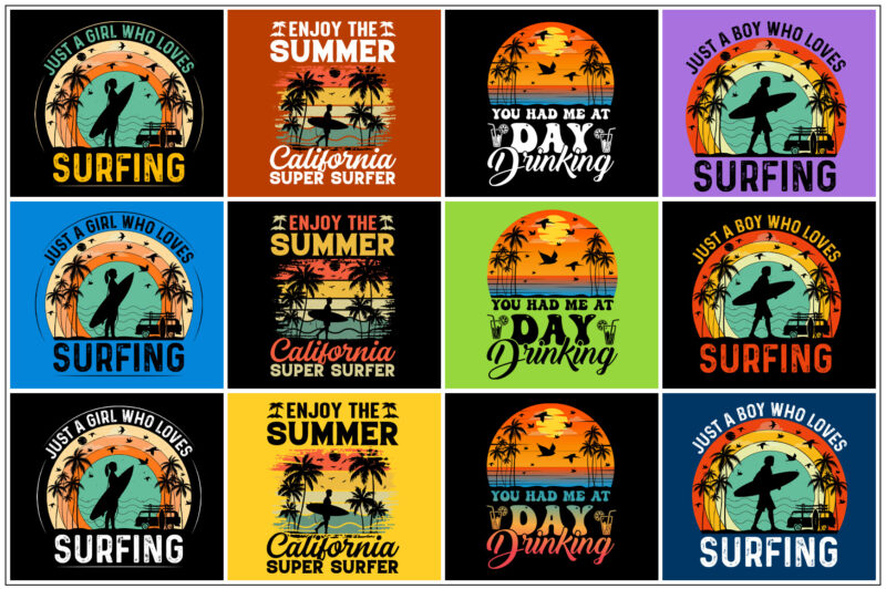 Summer T-Shirt Design Bundle