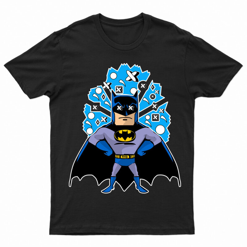 Batman Superhero Pop Culture T-Shirt Design For Sale | Ready To Print.