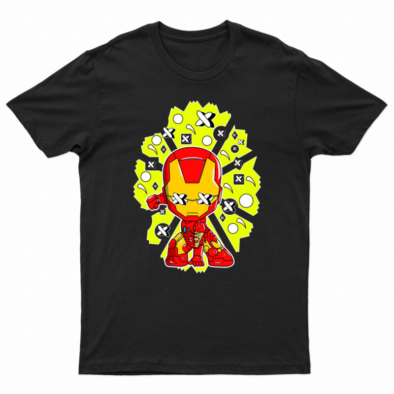 Iron Man Superhero Pop Culture T-Shirt Design For Sale | Ready To Print.