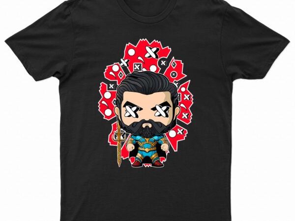 Aqua man superhero pop culture t-shirt design for sale | ready to print.