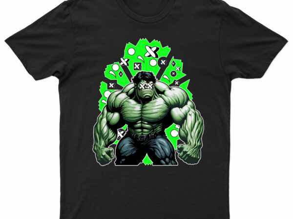 Hulk superhero pop culture t-shirt design for sale | ready to print.