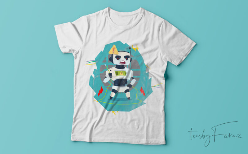 6 unique robot T-shirt design.