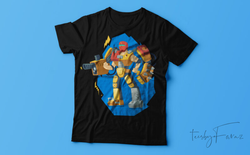 6 unique robot T-shirt design.