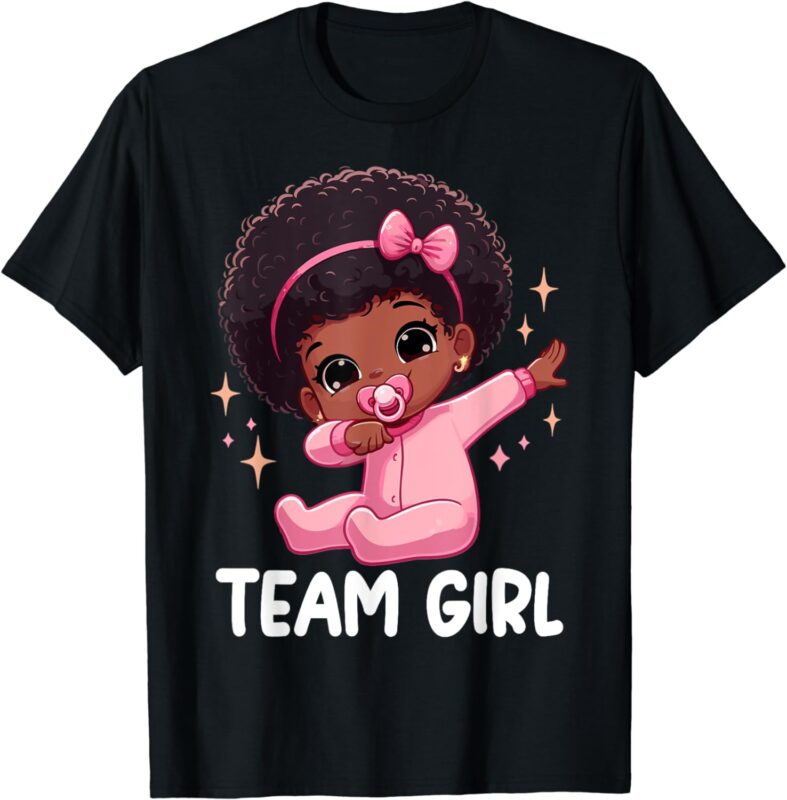 Team Girl Baby Announcement Gender Reveal Party T-Shirt