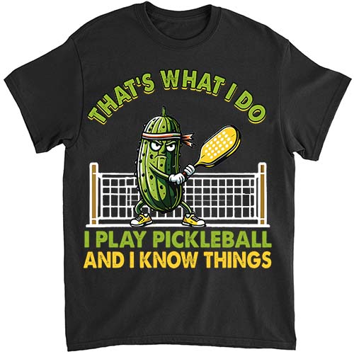 That_s What I Do Cat Lovers Paddleball Player Pickleball T-Shirt ltsp png file