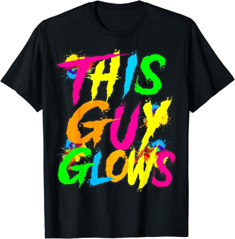 This guy Glows cute boys man men party team T-Shirt