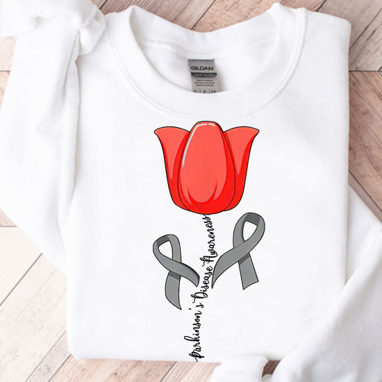 Tulip Parkinson_s Awareness Parkinson April Month Gifts T-Shirt LTSP