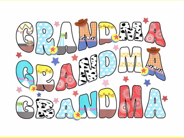 Grandma grandma grandma birthday boy png t shirt design template