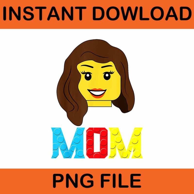 Mom Master Builder Building Bricks Blocks PNG