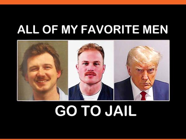 My favorite men go to jail retro png t shirt designs for sale