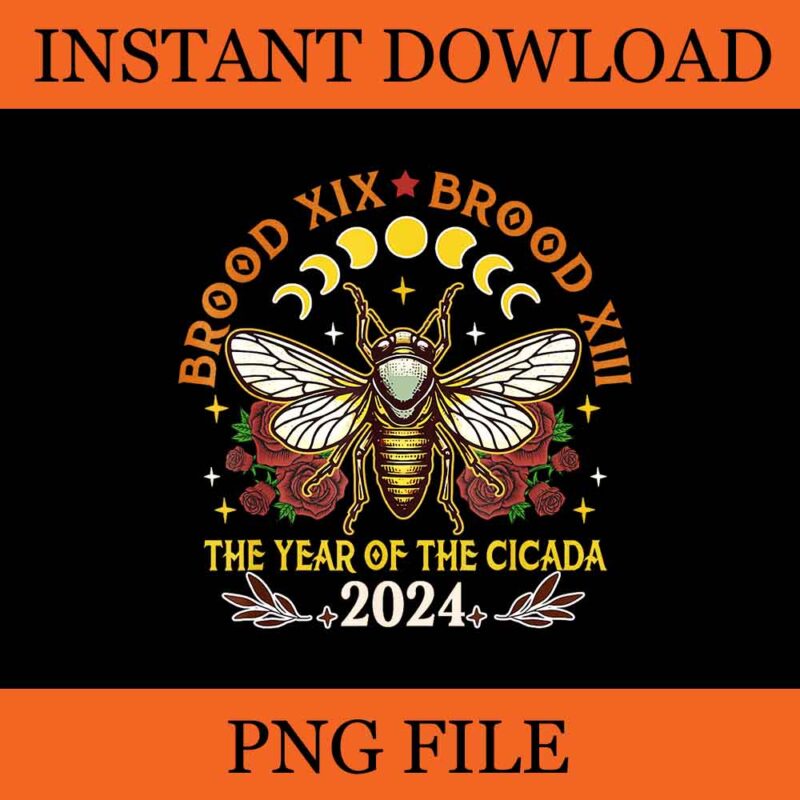 Brood XIX Brood XIII Year Of The Cicada 2024 PNG