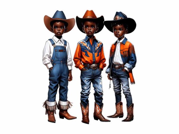 Black cowboy western rodeo melanin black history texas png t shirt template