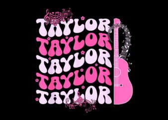 Retro TAYLOR First Name Personalized Groovy Birthday Png t shirt design online