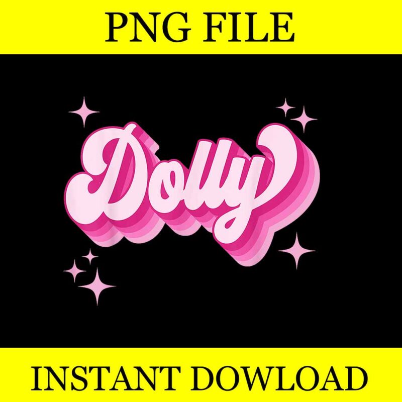 Dolly First Name Girl Vintage Png