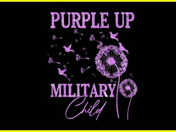 Purple up military child png t shirt illustration