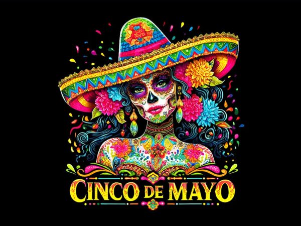 Cinco de mayo mexican fiesta png t shirt vector file