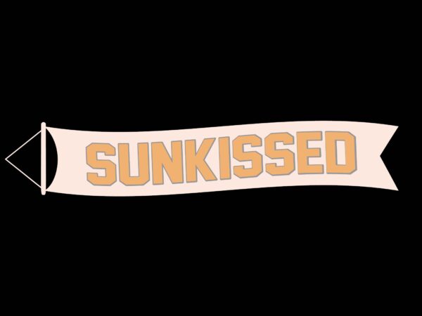 Sunkissed t shirt template vector